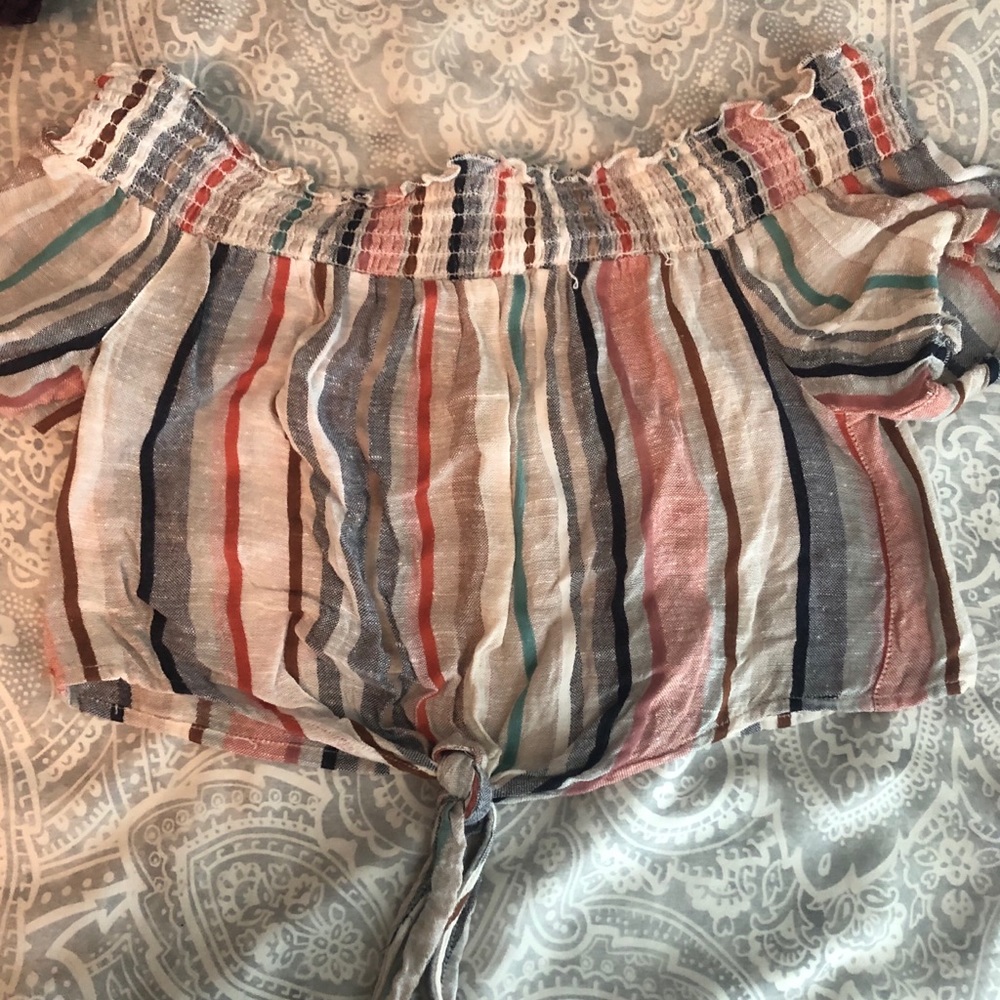 Striped crop top